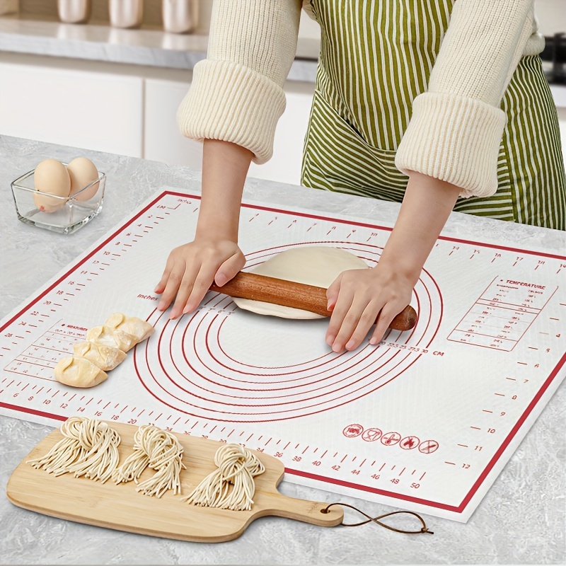 

Extra-large Pastry Mat - Baking, Rolling Dough & Countertop Protection - Ideal For Cookies, Candy, Bread Making - Kitchen Essential