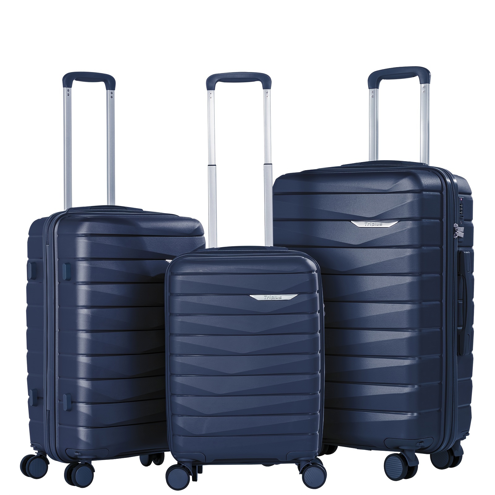 3pcs 20 24 30 inch trolley suitcase durable pp suitcase Temu