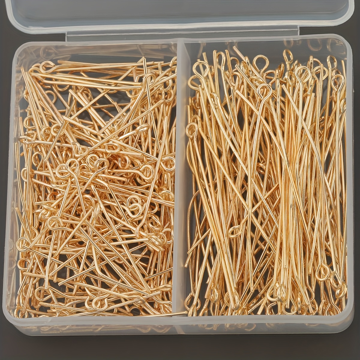 E-shop 150 Stück/Box KC Goldene Flexible Sprungringe Set, inklusive 30mm (100 Stk.) und 50mm (50 Stk.), geeignet für Basteln, DIY Schmuckzubehör,