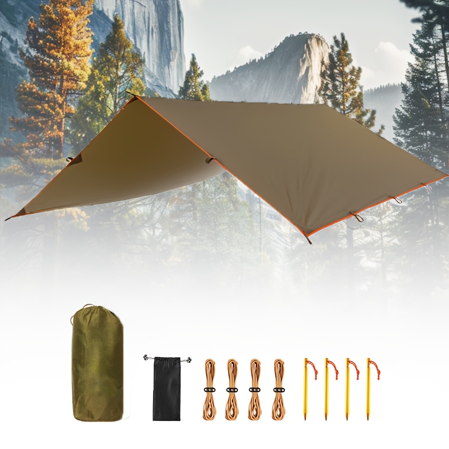 TEMU Freekite Windproof Camping Shade Canopy Quick-setup Portable Tent With Accessories For Hiking, Outdoor Events, Picnic & Travel