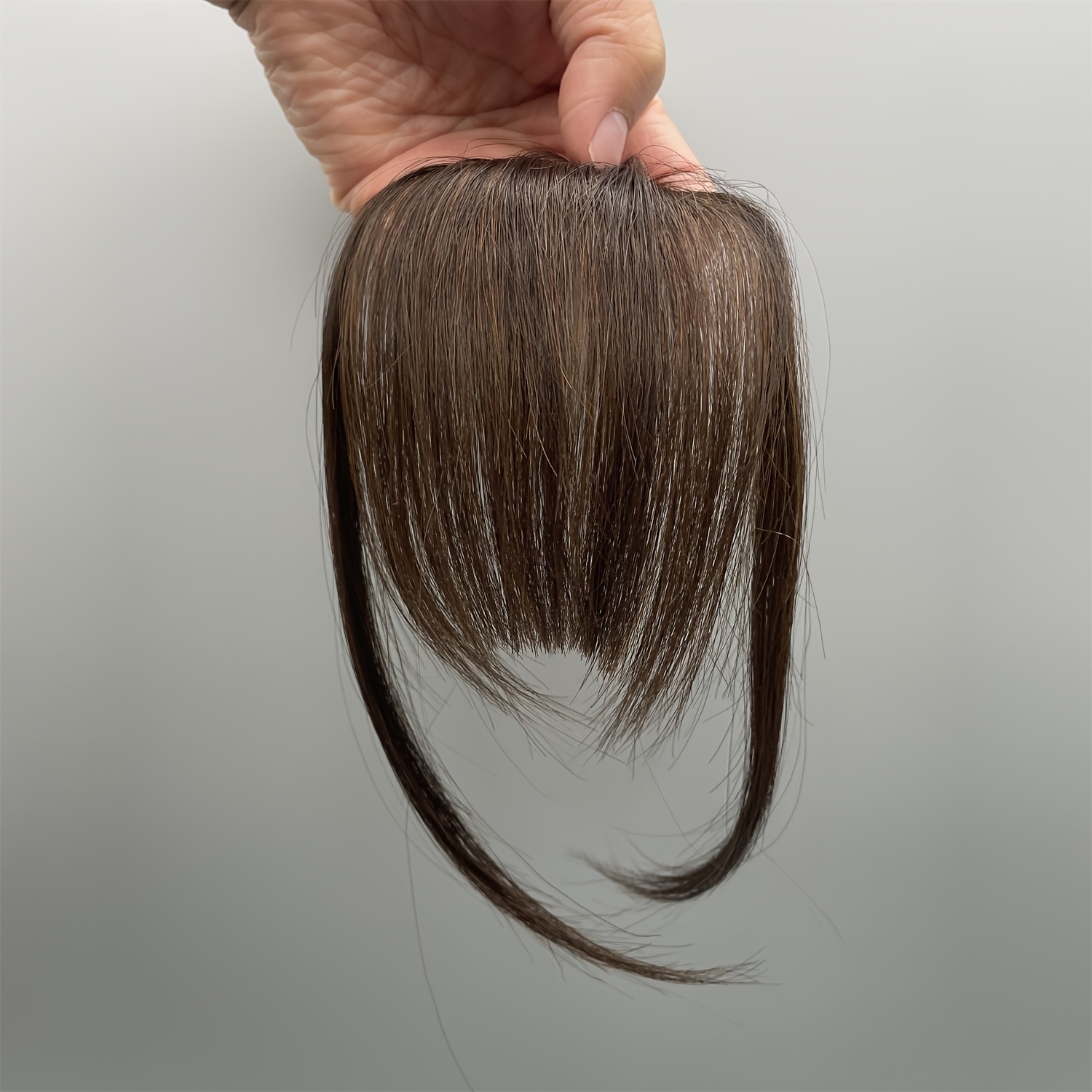 1pc clip in bangs real human hair wispy bangs temples - Temu  display picture 1