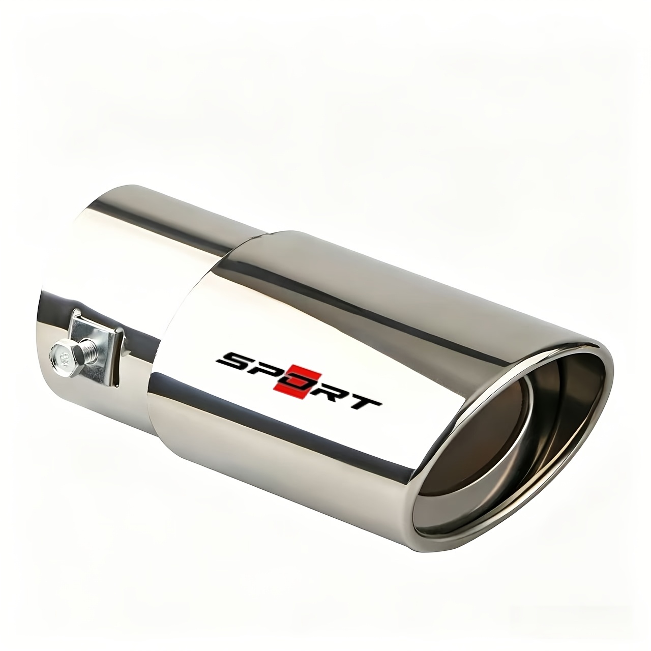 TEMU Car And Motorcycle Exterior Upgrade Modification Parts, Sporty High-quality Chrome Stainless Steel Exhaust Tip, -on Installation Is Easy, Fits