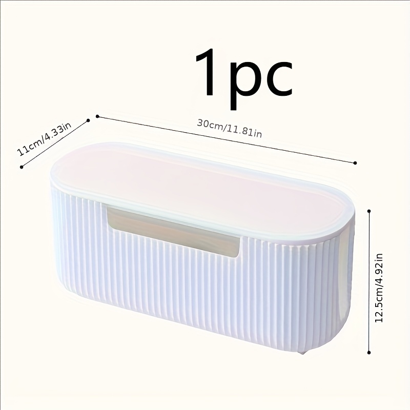 TEMU Space- Cable Management Box Set, A Cable Organizer For Hiding Power Strip Cables, A Wire Storage Box Made Of Safe Materials, Suitable For Home