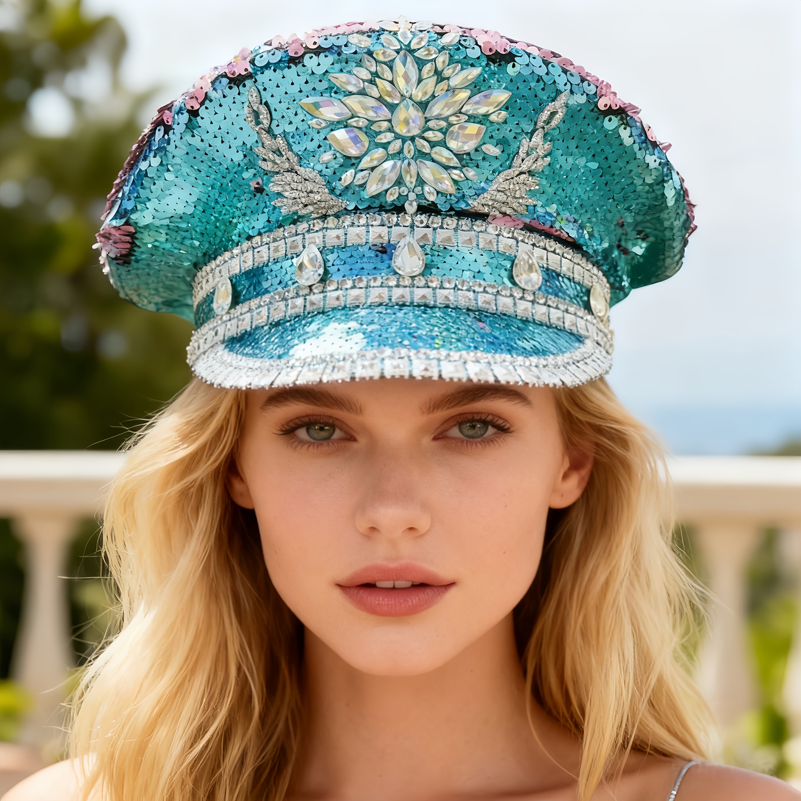 open lace back dress Navoys Traffic Cone Hat