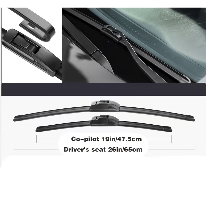 TEMU Compatible With For Accord Models From 2008 To 2017, 26" + 19" Windshield Wipers Are Suitable For Left-hand And Right-hand Drive Vehicles,