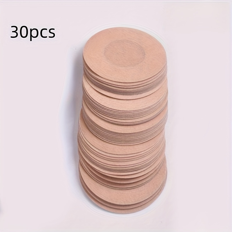 30pcs Ultra-thin Disposable Covers | Breathable Non, Anti-bulge Design, Round And Floral Shapes, Accessory, Suitable For Clothing, Swimwear, Wedding Photography, Elegant Packaging, Durable Seal