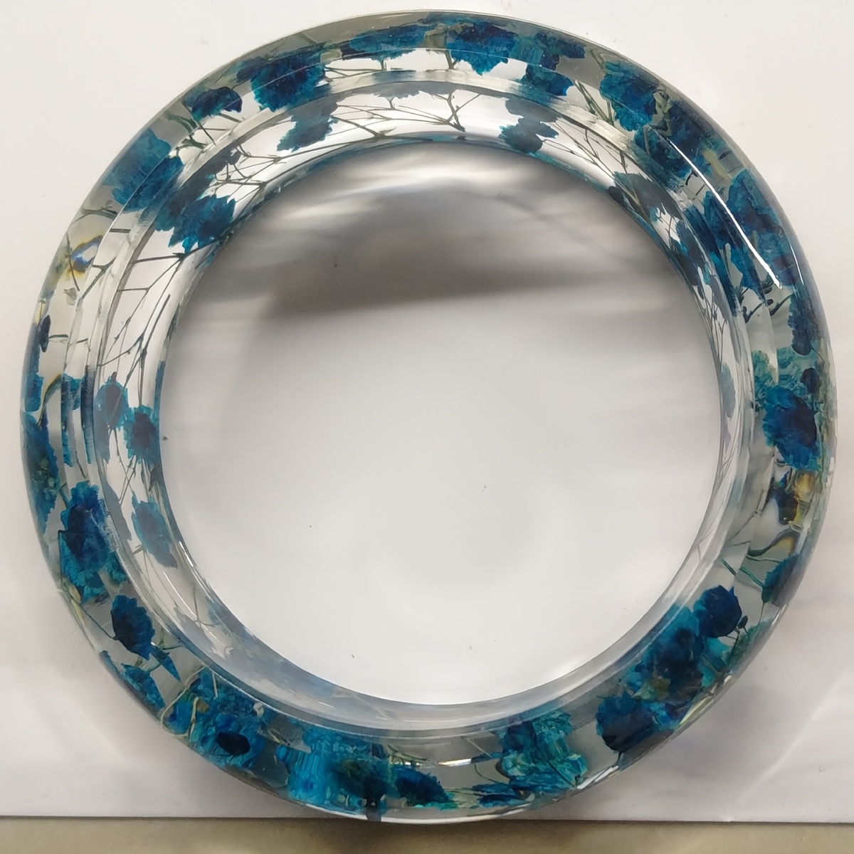 Resin Bracelet with Dried Flowers Unique Forever Blossom