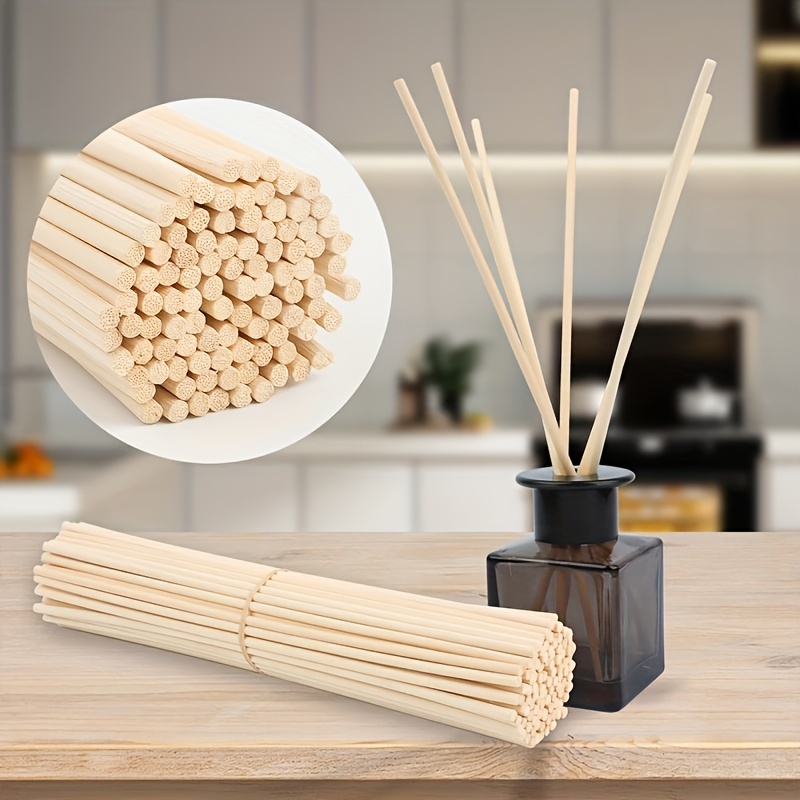 

50pcs Natural Reed Diffuser Sticks - Long- Essential Oil Aroma For Spa, Perfume & Home Decor