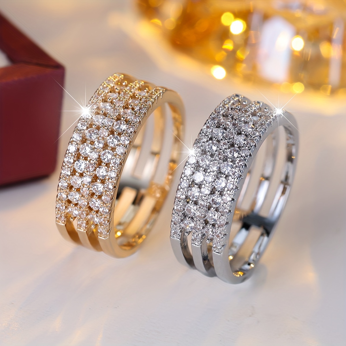 Women's Classic Vintage Hollowed-out Zirconia Ring