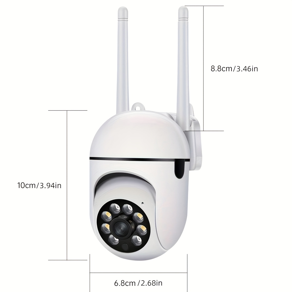 JOOAN PTZ Pan-Tilt Camera with 355° Horizontal + 90° Vertical Rotation | Smart Tracking for Elderly and Children | Day & Night Full Color Vision | Two-Way Audio Intercom | Motion Detection & Voice Alerts | 2.4G Wireless WiFi Connection | Indoor Security Monitoring, Perfect for Home Care of Seniors and Kids