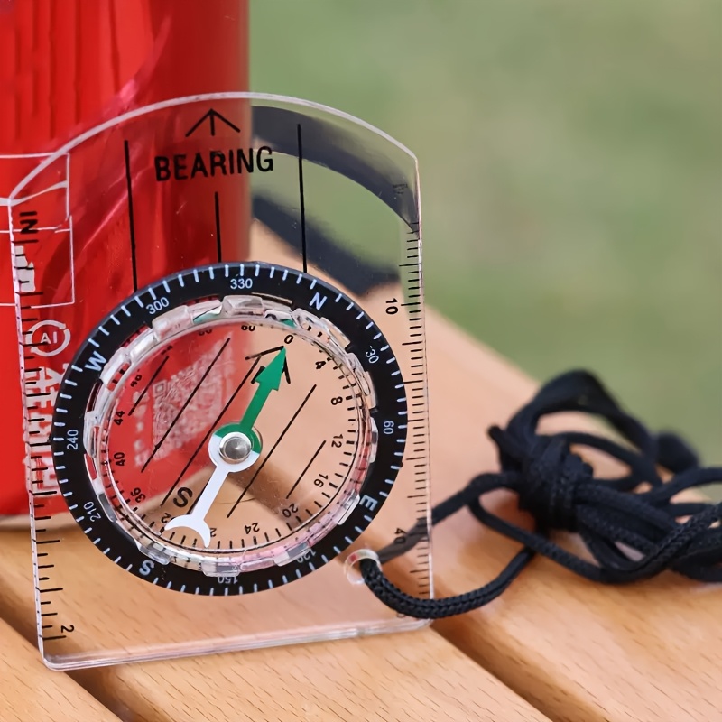 3pcs Transparent Baseplate Compass Scale