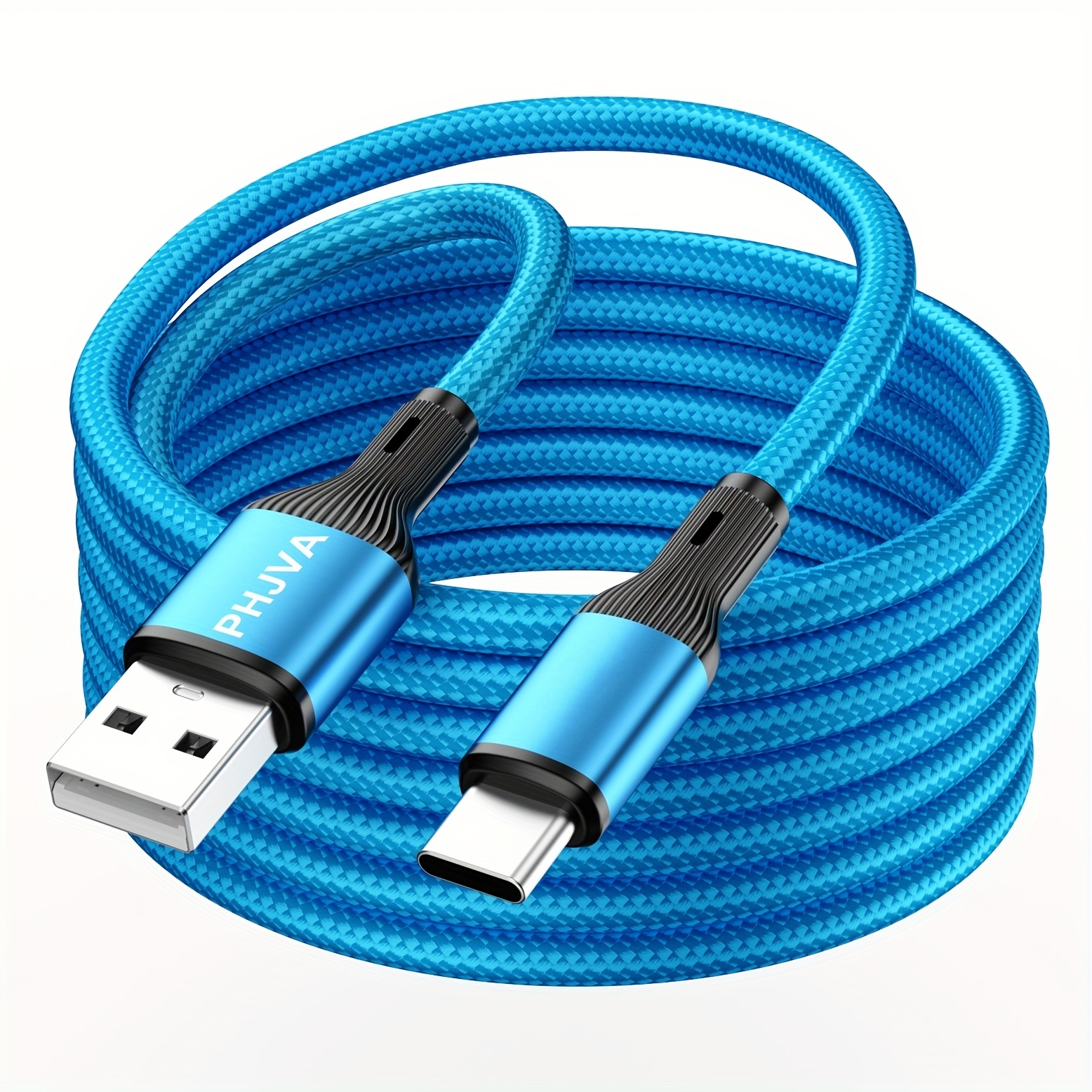 Image of Phjva Usb-c Fast Charging Cable, Data Sync Cords, For Redmi Huawei Oppo Phone Type-c Port Devices, For Iphone 15/16 Pro/plus/pro Max, For Macbook Ipad, Length 3.3ft/6.6ft/9.9ft