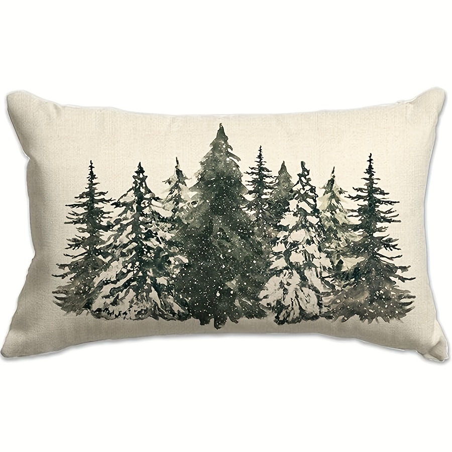 

Christmas Tree Linen - , Zippered , Washable, , And For Sofa & Decor, For