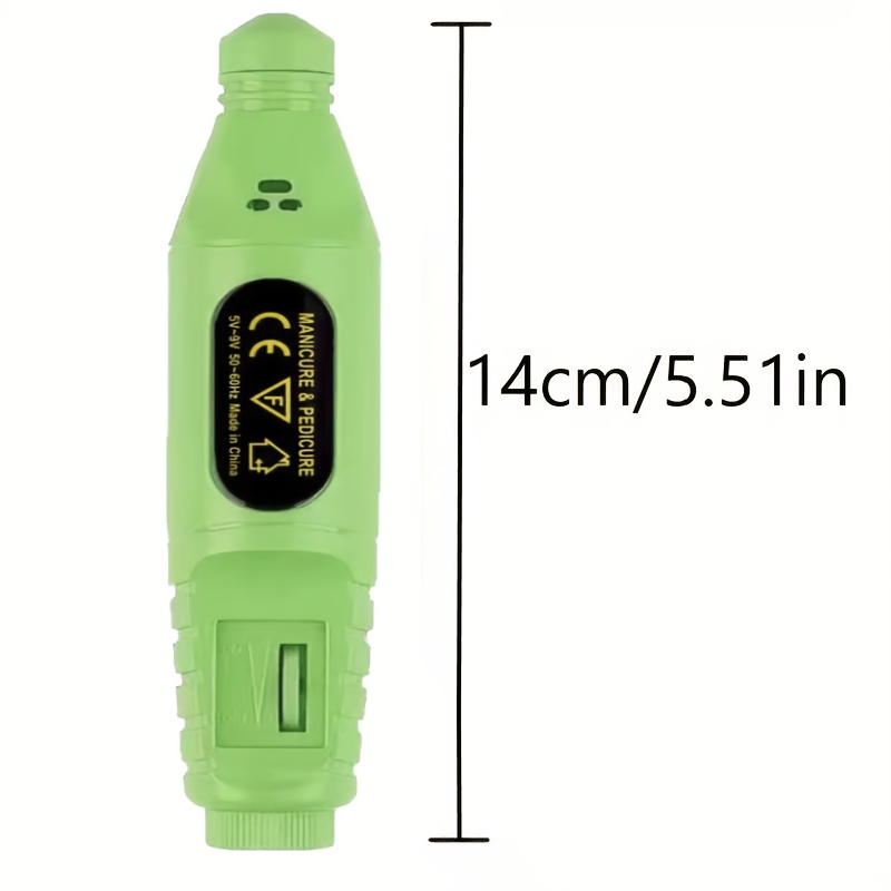 Green USB Electric Nail Drill Pen, Portable Nail File Set