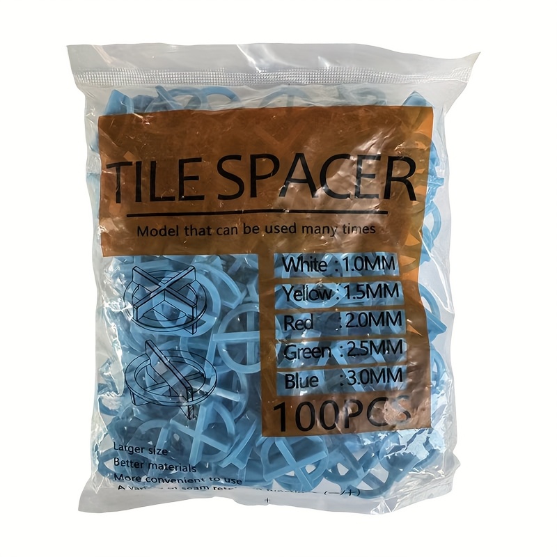 Image of 100pcs Plastic Floor Leveling Tile Spacers | In , Cross Sticker Design For Installation