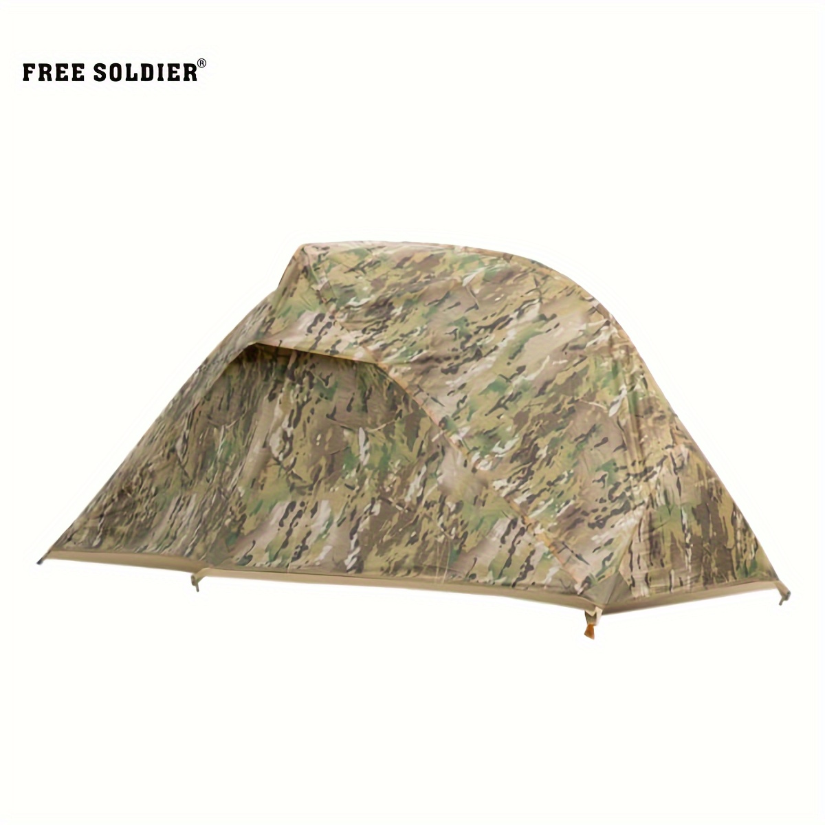 TEMU Ultra-lightweight Portable Camping Tent For One, Cold-, , Ideal For Hiking, Backpacking, And Hunting, Solo Camping Shelter, Backpacking