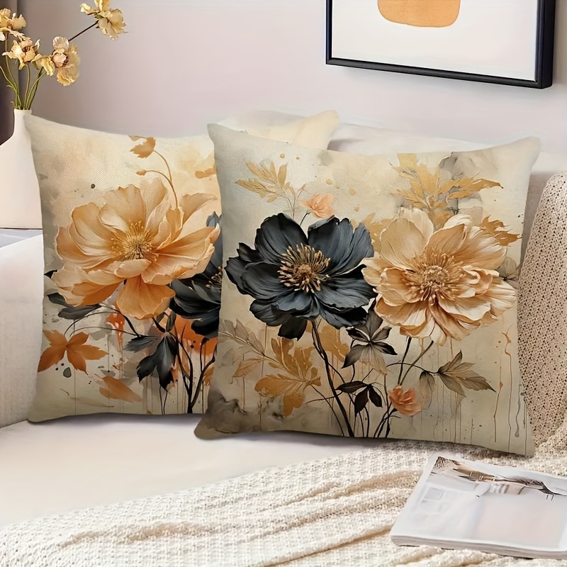 

2pcs - Contemporary , , , Zippered, , Washable, Cushion For Sofa, Bed, Car, , Decor, No Included