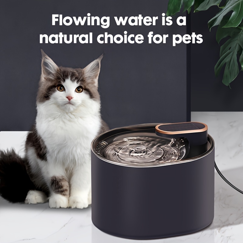 

1pc Quiet Cat Water Fountain Dispenser, Smart Pet Drinking Fountain For Indoor Cats And Small Dogs