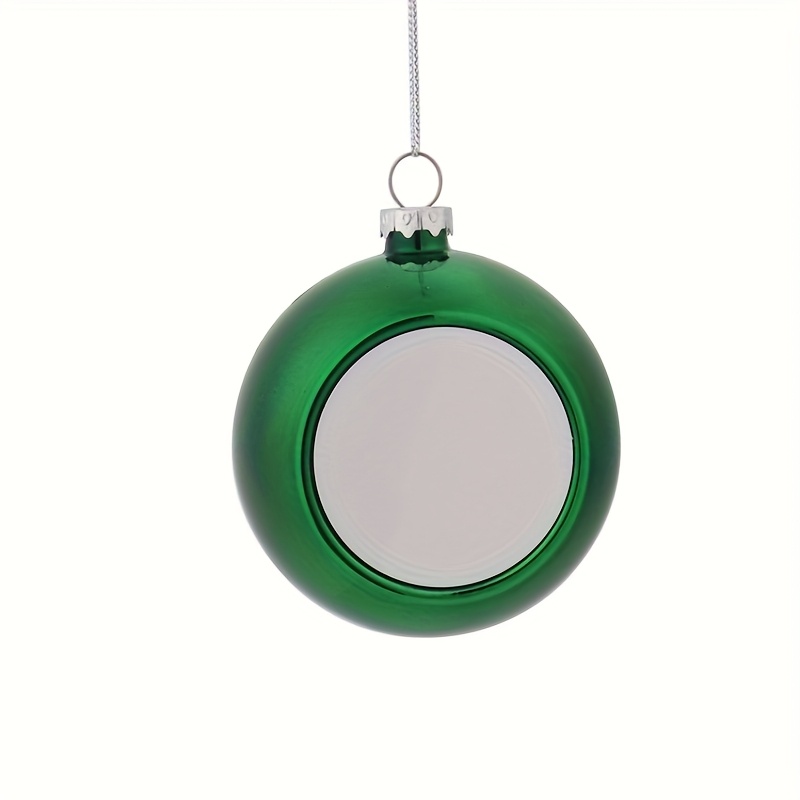 TEMU Decorazioni natalizie fotografiche fai-da-te con stampa UV personalizzata, palline decorative in plastica multicolore, ornamenti creativi da