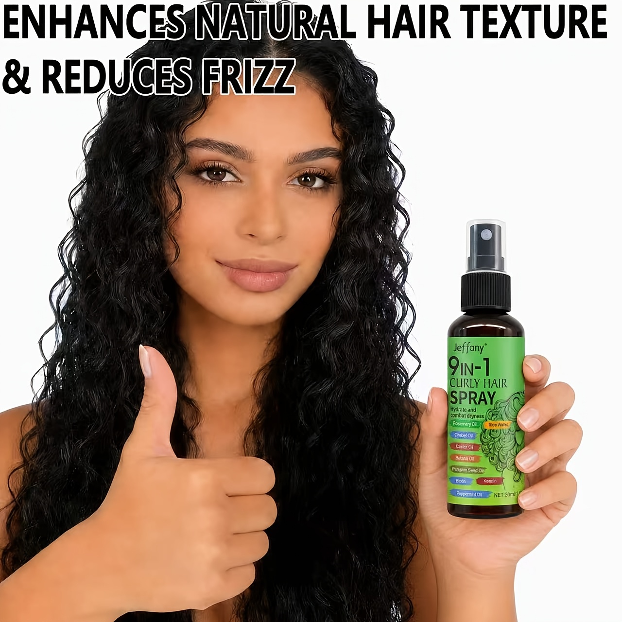 9-In-1 Curl Hair Spray with Natural Oils