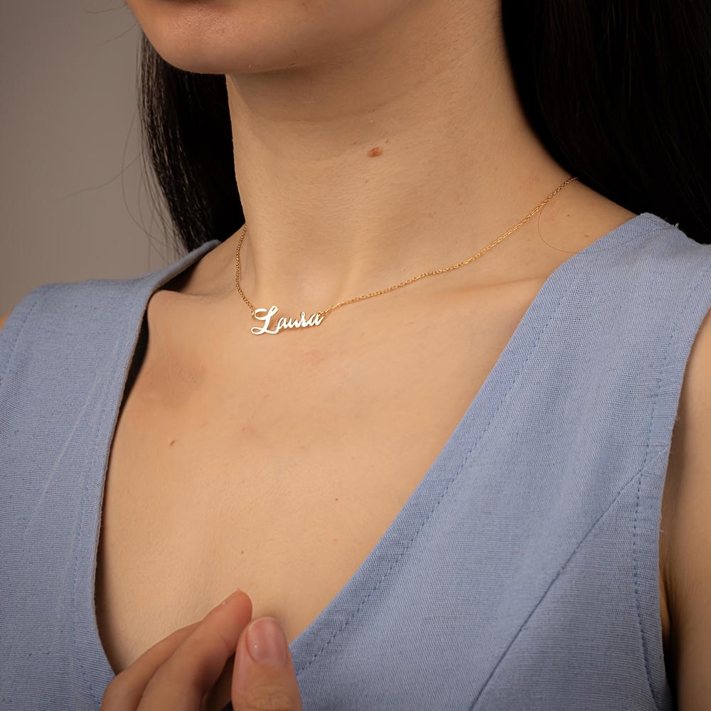 Custom Exquisite Name Necklace, Personalized Fashion Pendant