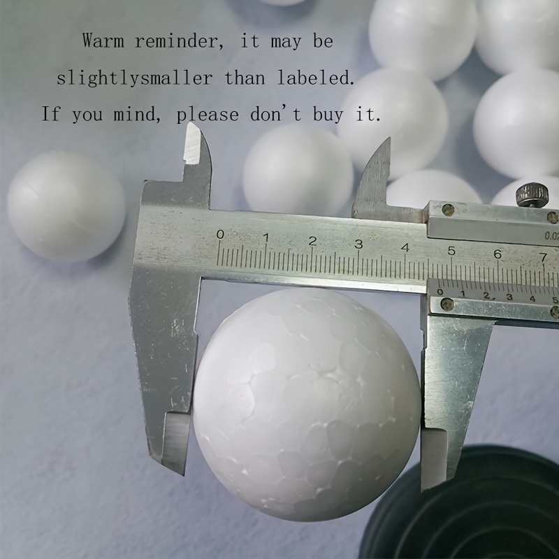 TEMU 5- Diameter Polystyrene Balls, Suitable For Craft Projects, Arts And Crafts Materials, Diy School Projects, And Art Scene Decorations