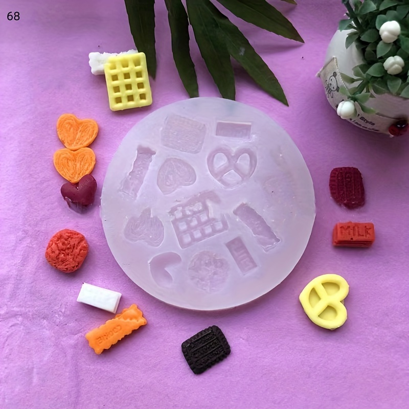 

Various Cookie Shape Mold For Diy Simulation Cookie Shape Silicone Mold Candle Decoration Mold