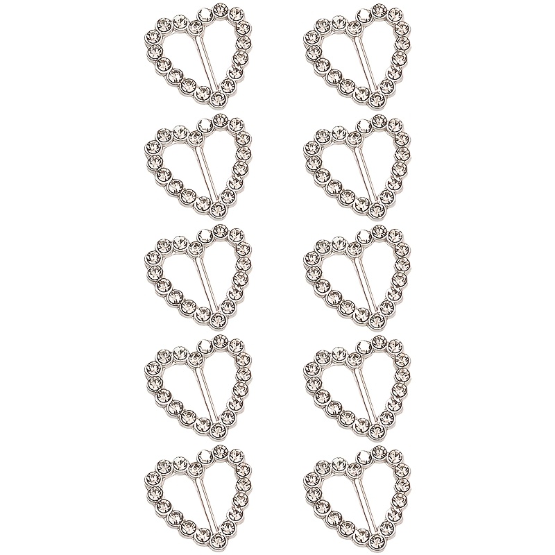 TEMU 10 Clip per Scarpe a Forma di Cuore - Decorazioni Resistenti per Scarpe, Adatte per Sneakers, Abbigliamento Casual e Formale, Accessori per