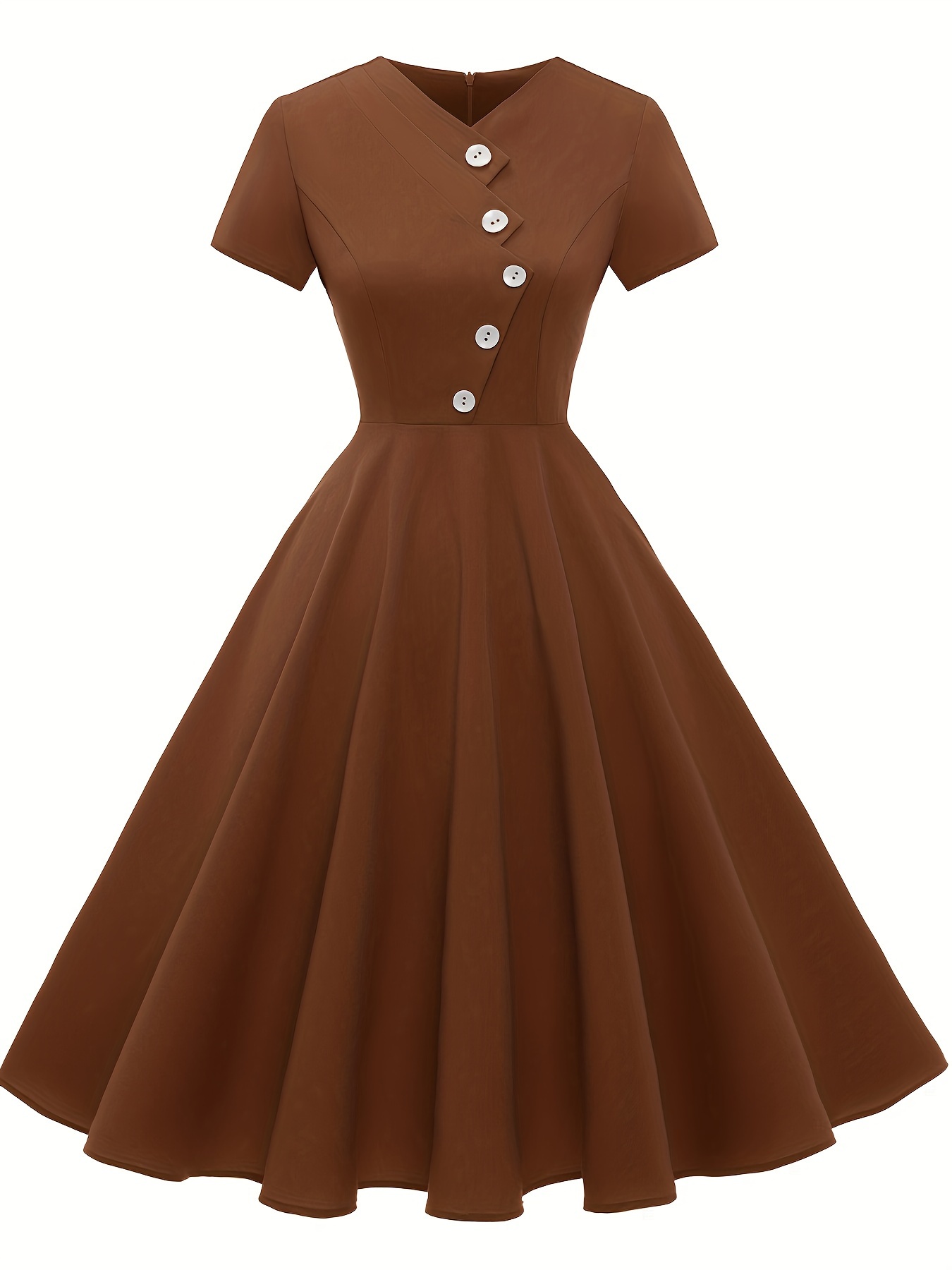 womens vintage a line knee length dress polyester spandex - Temu Mauritius