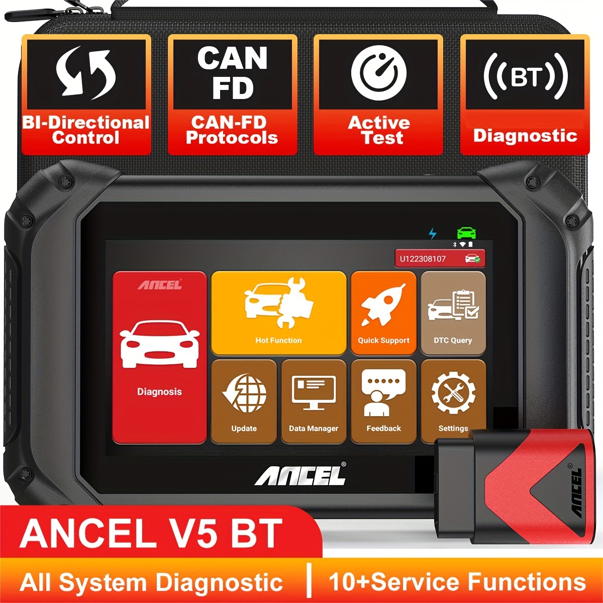 Car Code Reader ANCEL DS300 Bidirectional OBD2 Scanner - Full System ...