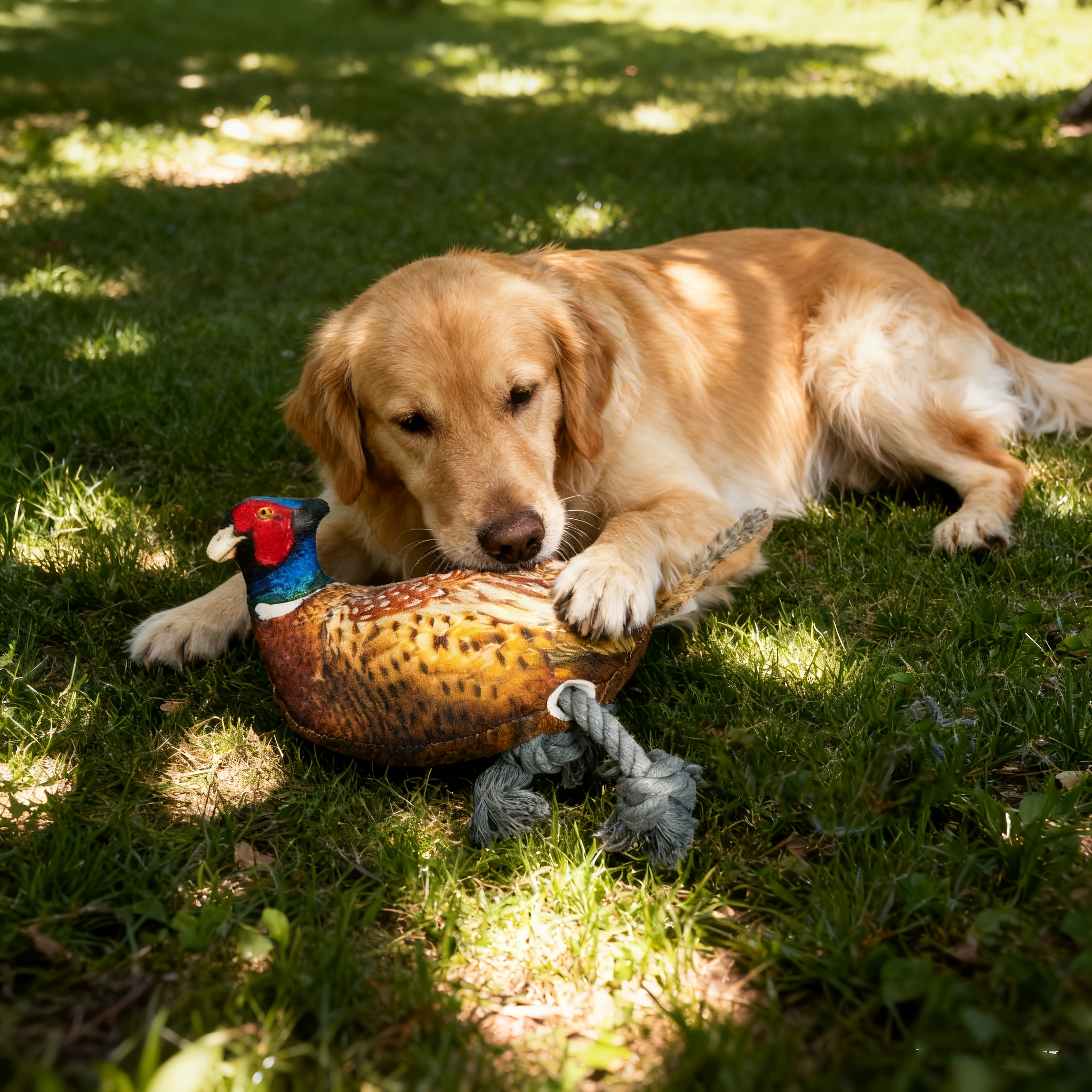 Realistic Pheasant Plush Toy, Bite-Resistant Fabric