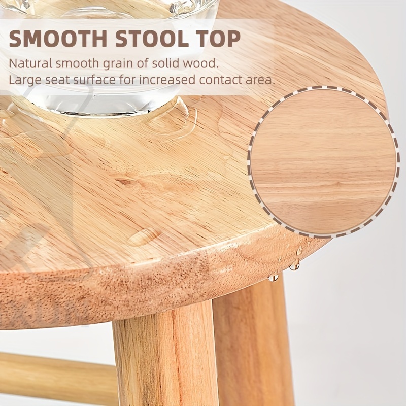 nordic   stool exquisite   retro style for bars restaurants cafes and   30  81inch height 70  55inch seat diameter 80cm 31 49inch overall height made of solid wood easy to clean and     home office or commercial use details 9