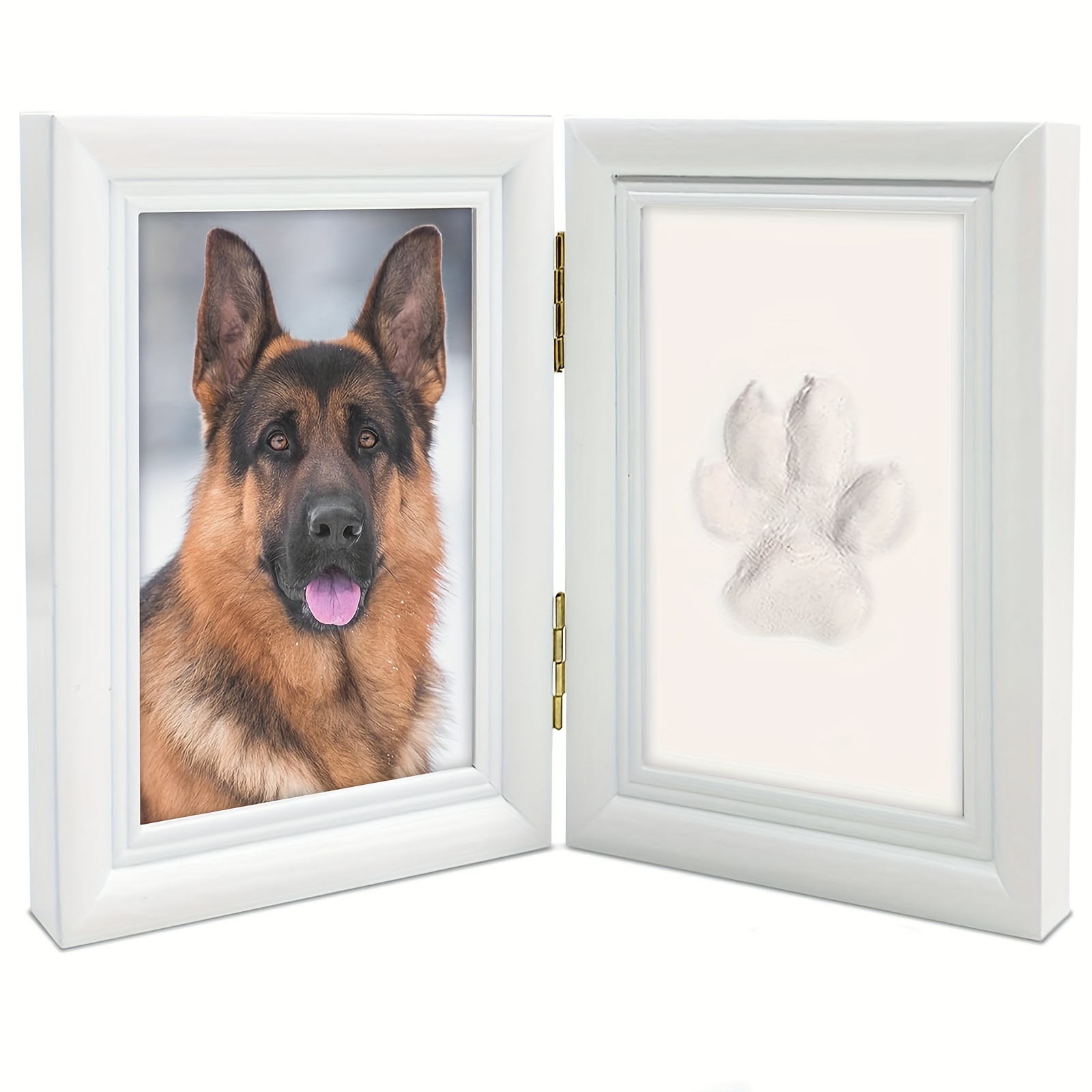 Dog or Cat Paw Print Kit Print Impression kit with Clay, Dog Paw Print  Kit for Dogs Cats, Wooden Paw Print Ornament Kit Print Impr