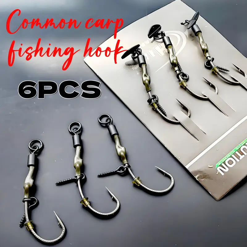 carp fishing hooks Hair Rigs Carp Fishing Accessories Set Carp Sinker Weights Carp Rig Set Up Carp Corn Bait Leader Rigs for Carp Bass Catfish Carp Tackle Rigs(Type A-2oz) RAZOR SHARP Carp Hooks Carp Spirit