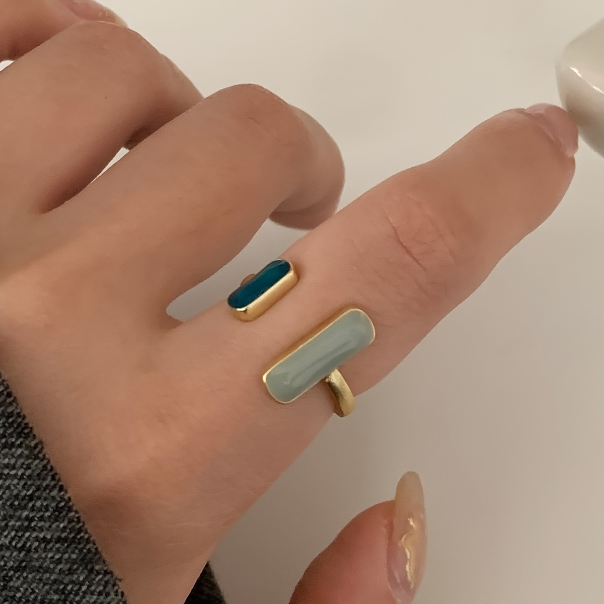 Adjustable Open Ring for Women Zinc Alloy Casual Parties
