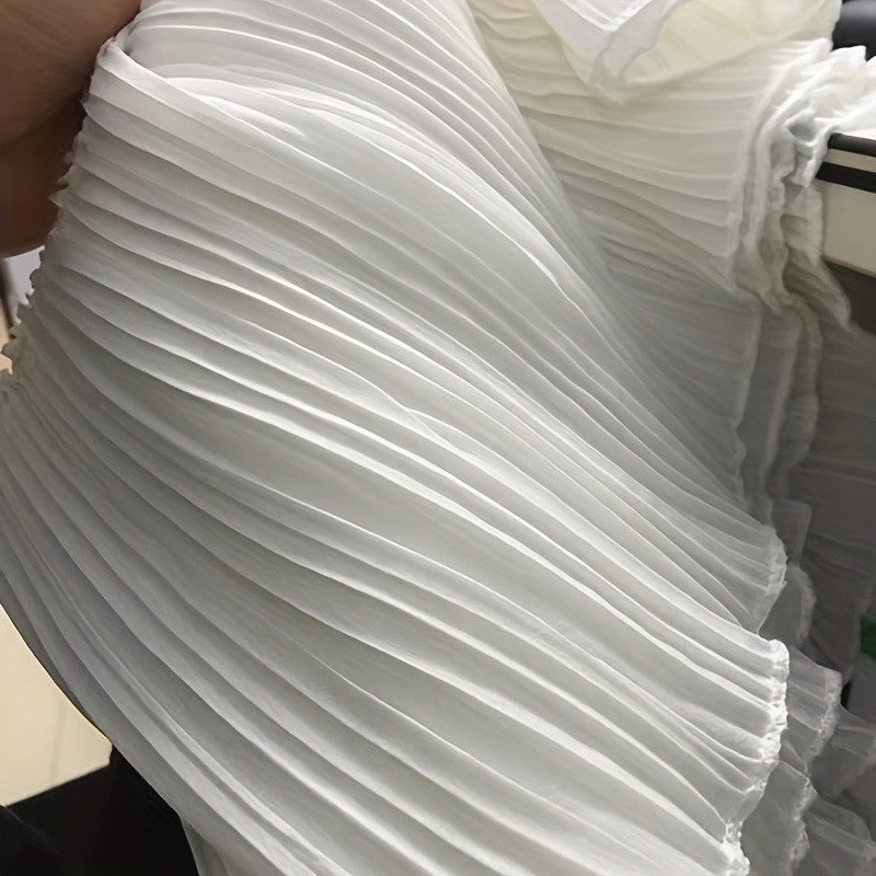 E-shop Eine Yard Beige Plissierte Spitze Kleidung Trim Dekoration Zusätze 17 Cm Breit