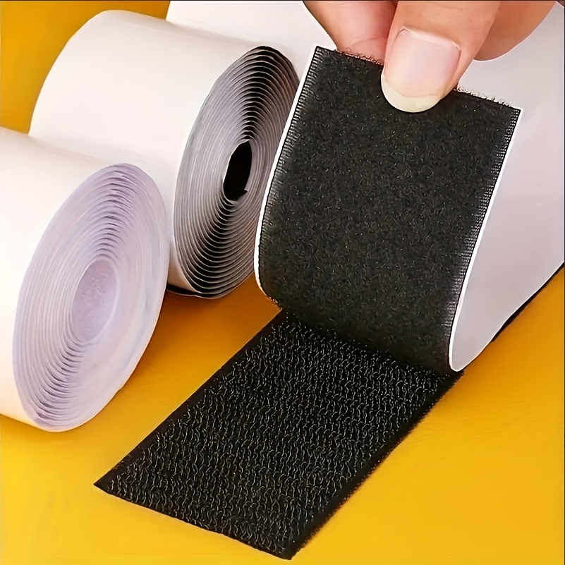 TEMU 2 Rouleaux de Ruban Adhésif Ultra-Large en Nylon Robuste pour Fixation de Tapis de Voiture, Forte, Antidérapant, Coussin de Canapé Réutilisable,
