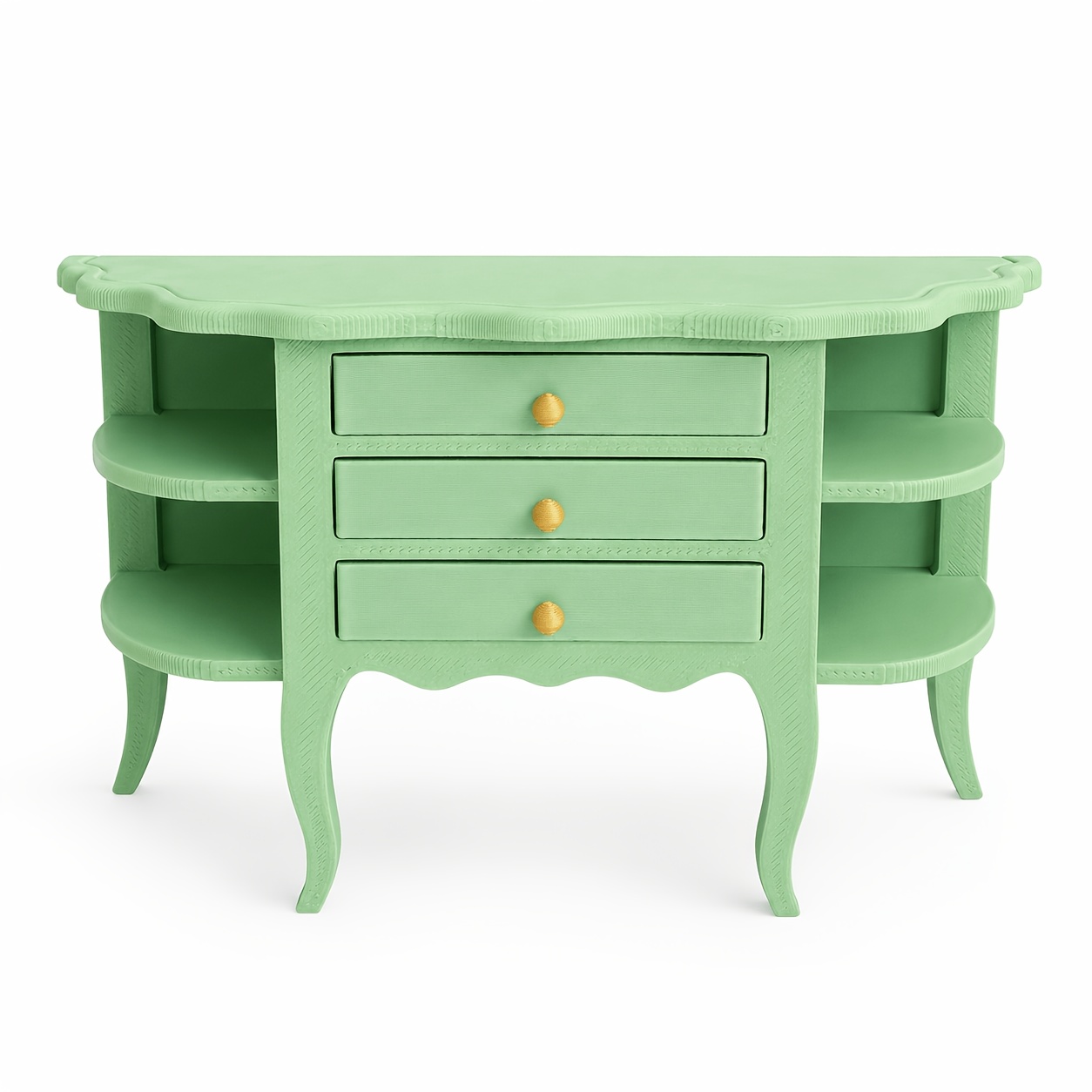 TEMU 3d Printed Dollhouse Side Cabinet 1:12 French Vintage Miniature Furniture Storage Cabinet Drawer Organizer Storage Furniture Mini Storage Chest
