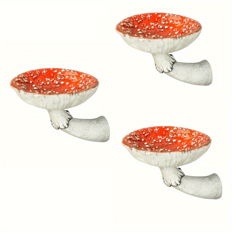 

3 Pack Mushroom Hanging Shelf Amanita Mushroom Shape Wall Floating Shelf Large-5