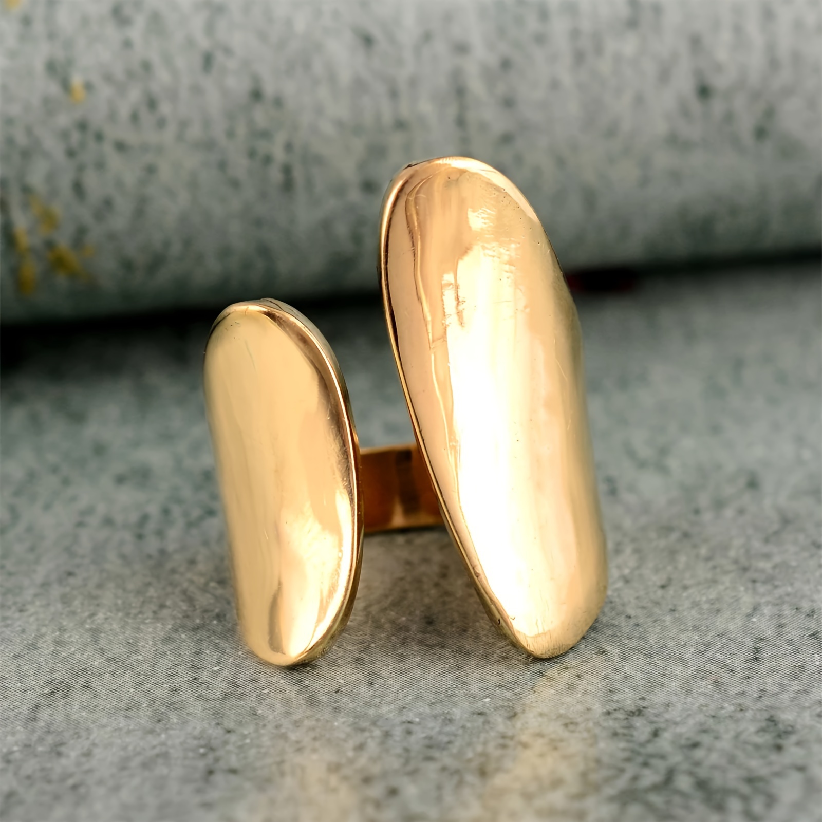 1pc anillo boho chic dorado mujeres joyería gruesa Temu El Salvador