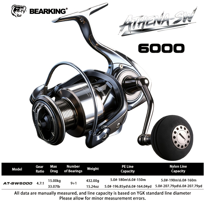 athena sw 9 1 bearing spinning reel saltwater proof - Temu Mauritius