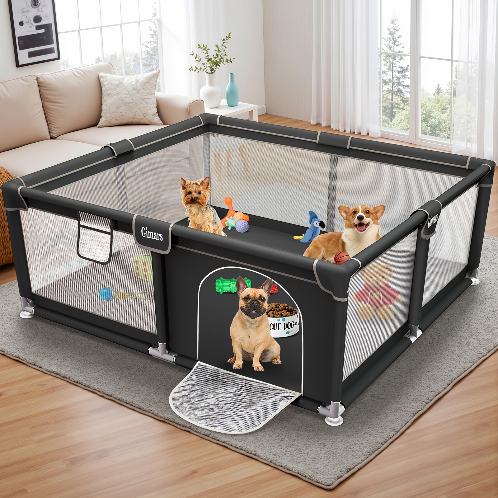 Play Pen Dog Pens Amazon Dog Playpen Door Room Puppy Playpen Diy - Main Image