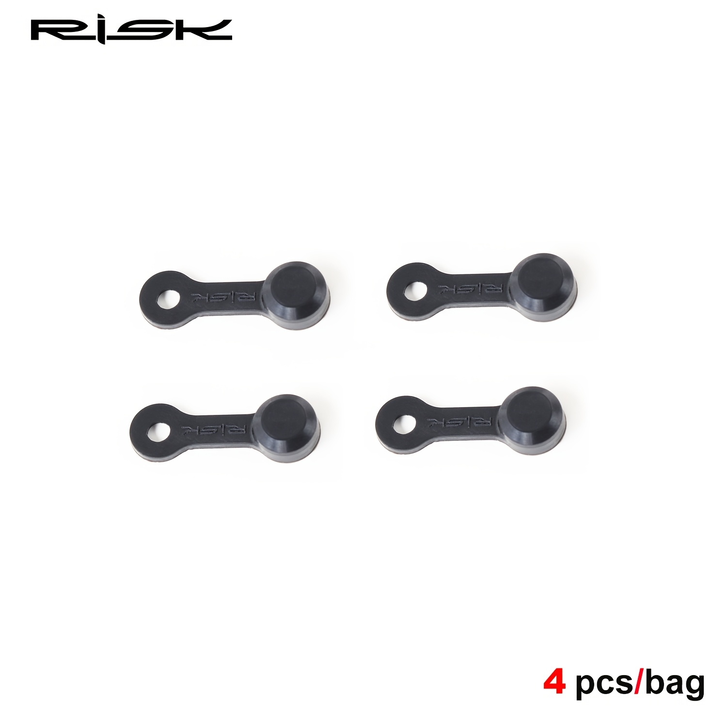 Image of 4pcs Bicycle Bike Oil Disc Exhaust Screw Dust Cap, Rubber Sleeve, Oil Filling Nozzle Dustproof Rubber Sleeve