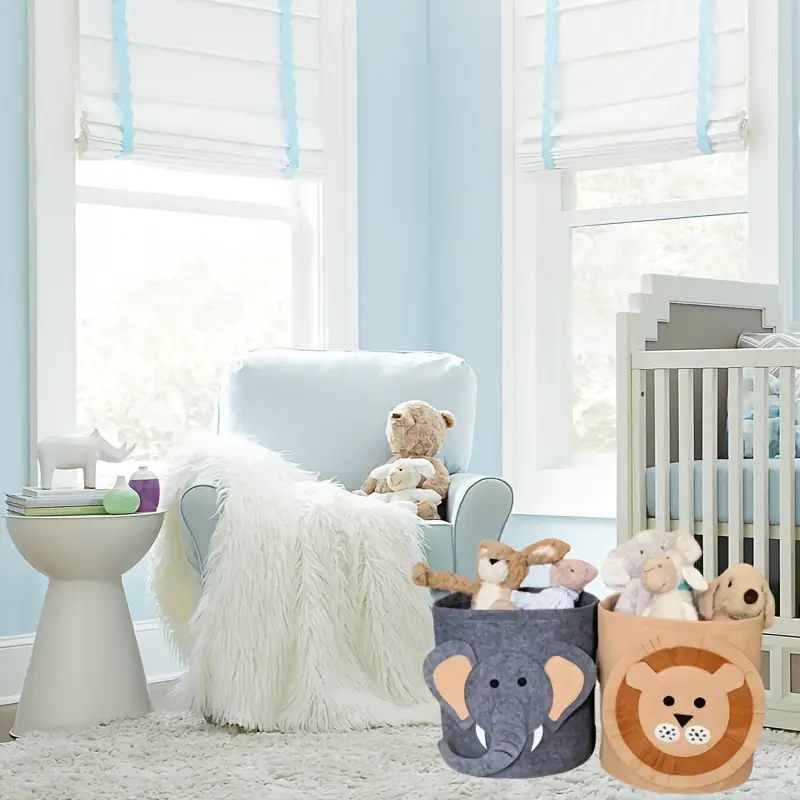 2 размера тканевые корзины для хранения с дизайнами, прямоугольный органайзер для игрушек, закусок, одежды, универсальный для использования дома, в офисе, корзины для белья, детали 2