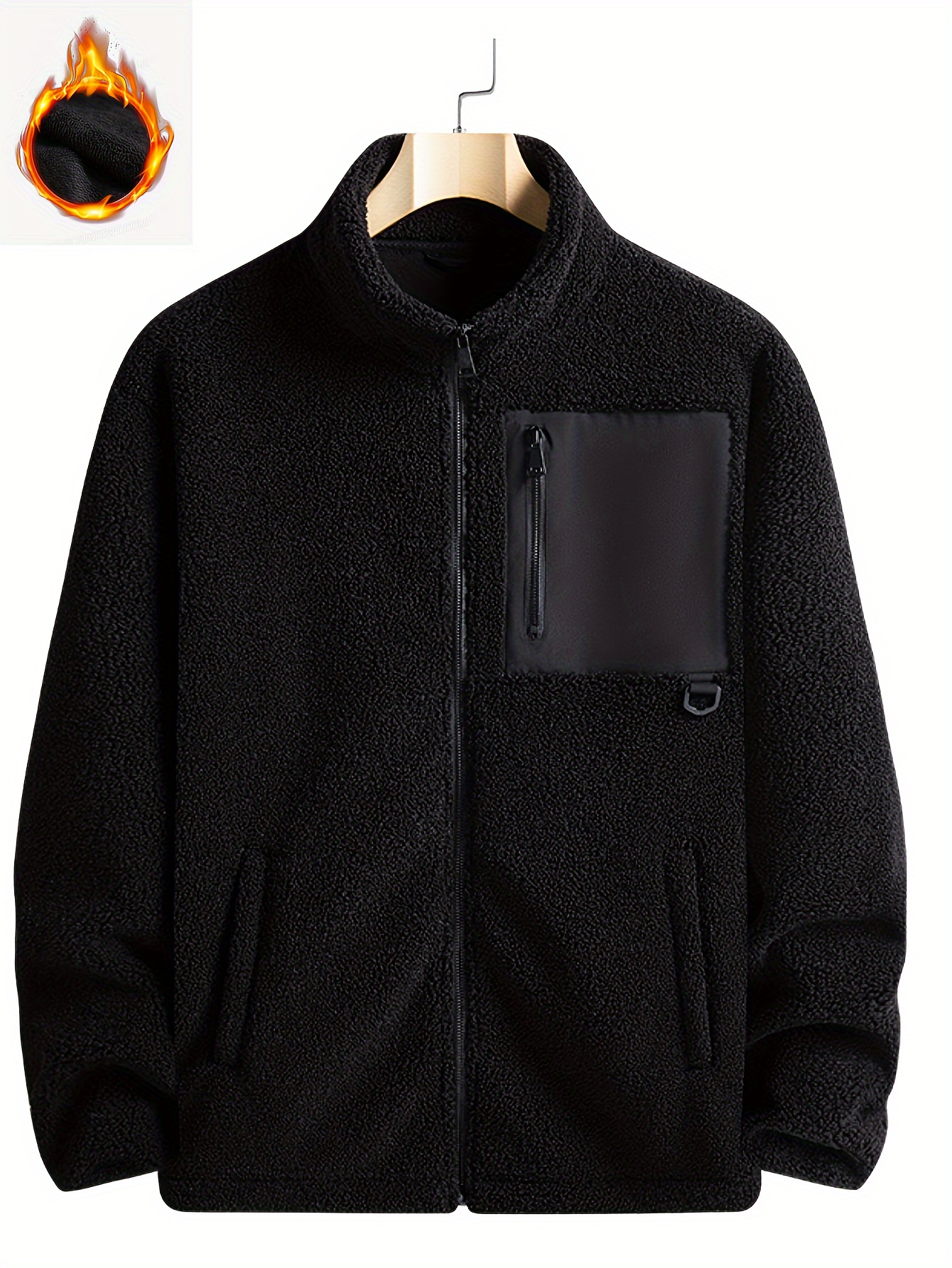 Damen Teddyfleece Jacke Mit Kapuze - Dicke Gefütterte Plüschjacke Für Winter