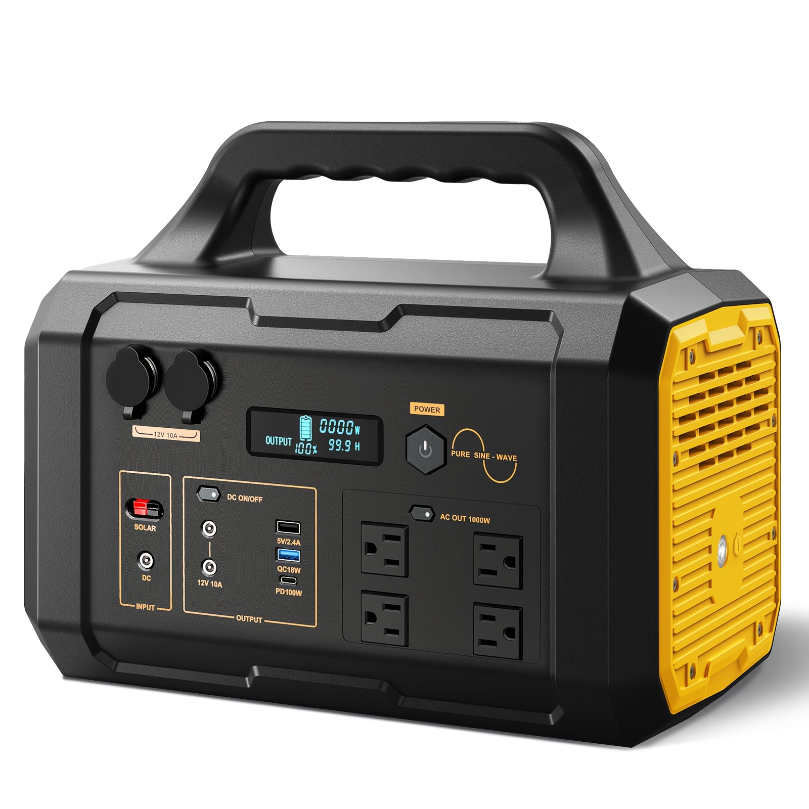 1000w solar generator including solar panel 1075wh portable - Temu
