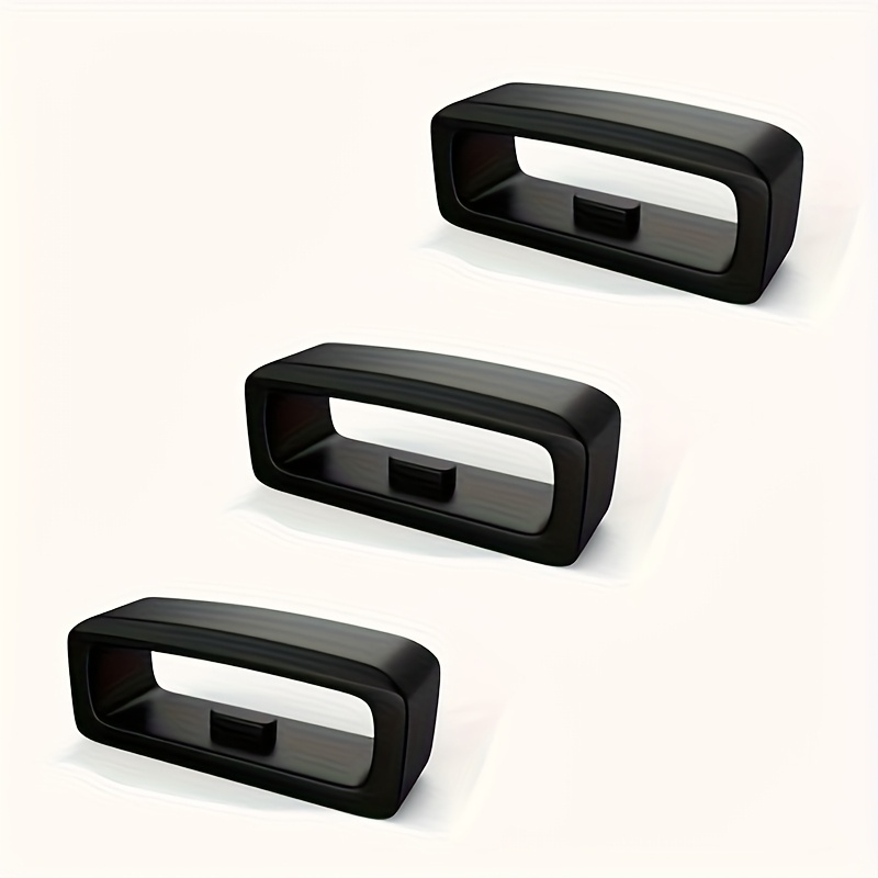 Watchband Fixed Loop Watchband 18/20/22mm Rubber Loop Watch Silicone Additions Replacement Band Watchband Loop Parts