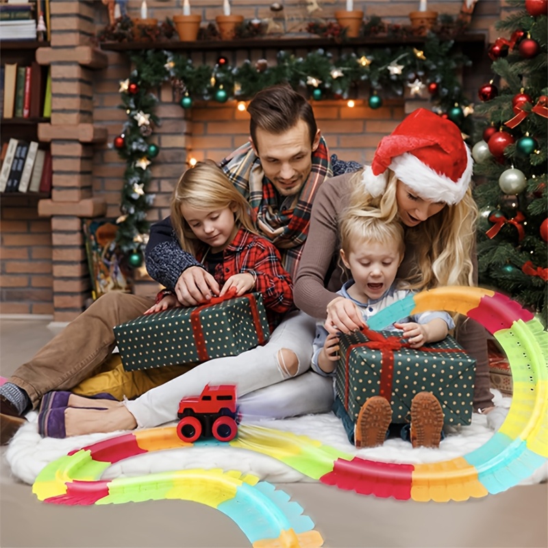 SayRHCBME USA Recommends A 92pcs Youngsters's Electric Anti-gravity Rail Car Set. The Luminous Track Can Be DIY Assembled. It Is A Creative Train Set Gift Package, Perfect for Holiday Gifts.