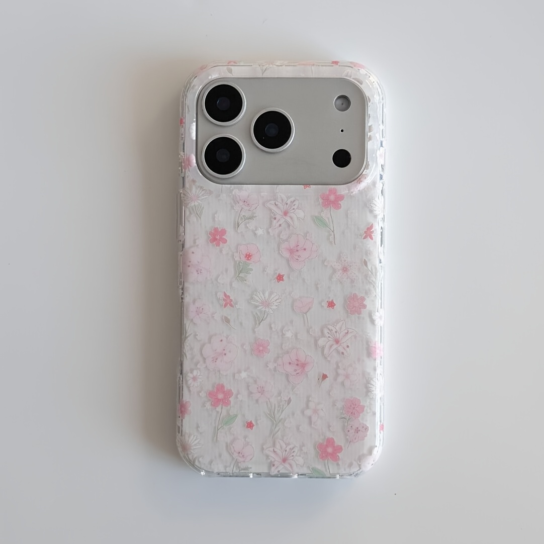 TEMU Phone Case: Ins-style Korean And Japanese Aesthetic Full-coverage Drop-proof Protective Phone Case, Soft And Hard, Suitable For Iphone