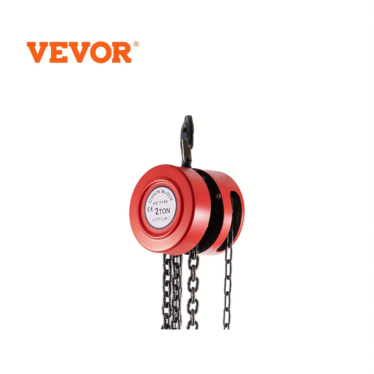 

Vevor , 4400 Lbs/ , 8ft/2.5m Manual , Manual W/- Steel For In & , Red